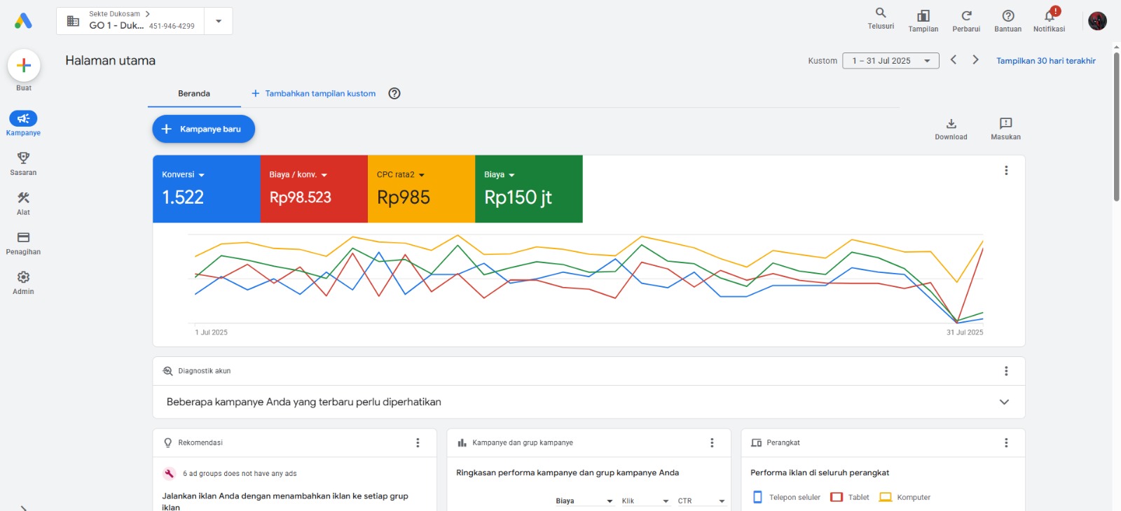 Google Ads Campaign 1